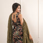 Kaala Noor Embroidered Crepe Sharara Set