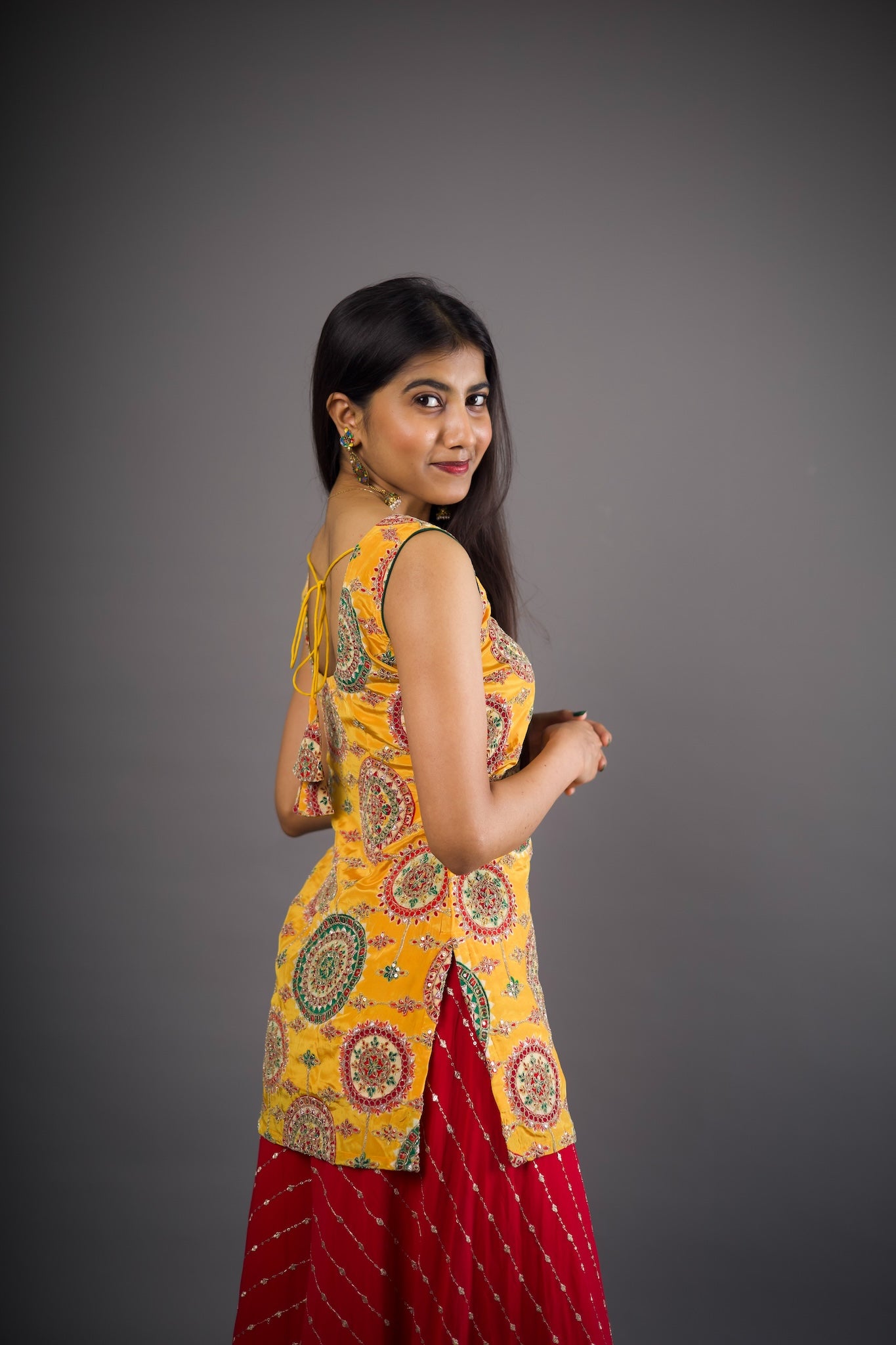 Mustard Mandala Noor Palazzo Set