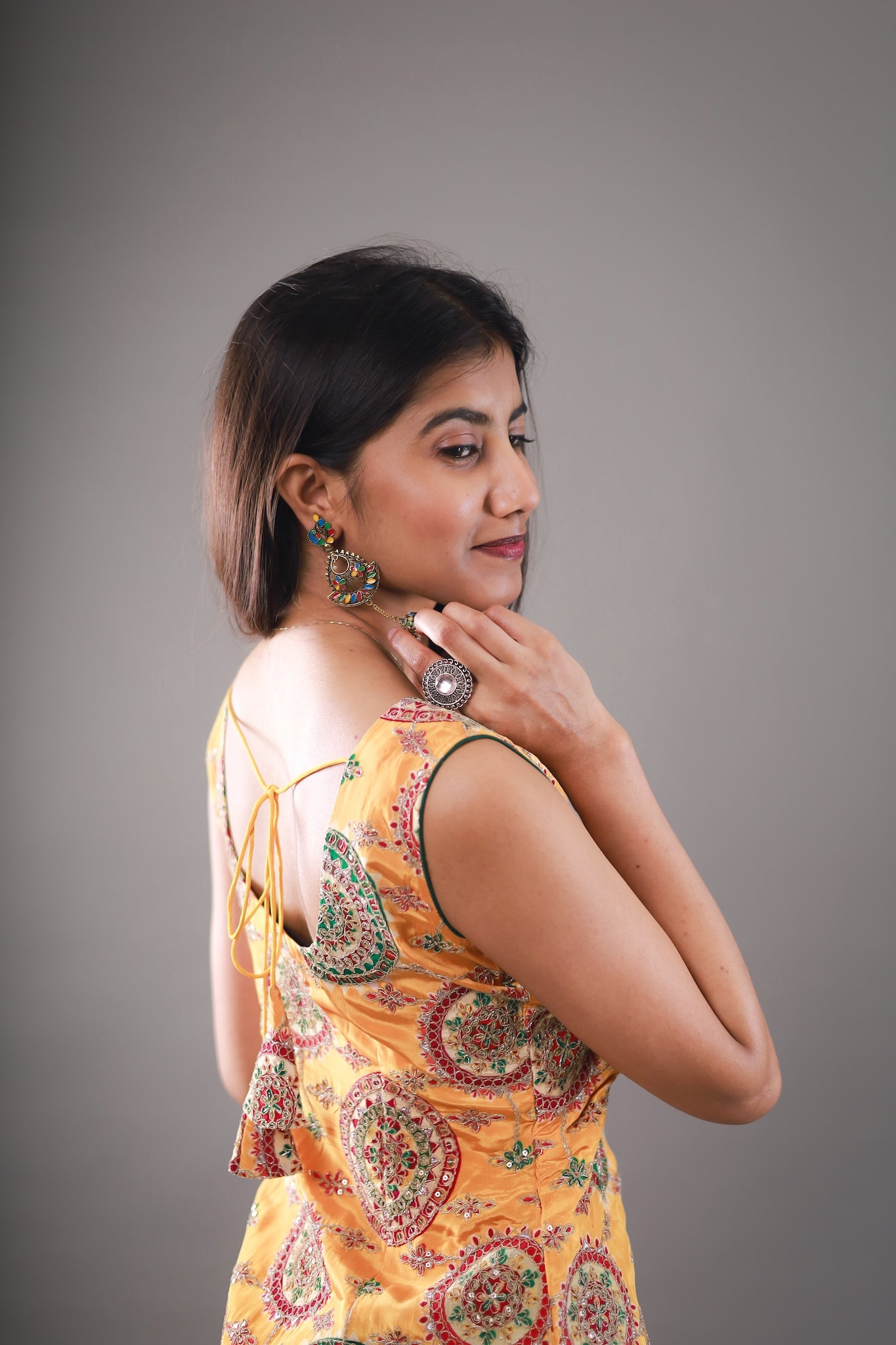 Mustard Mandala Noor Palazzo Set