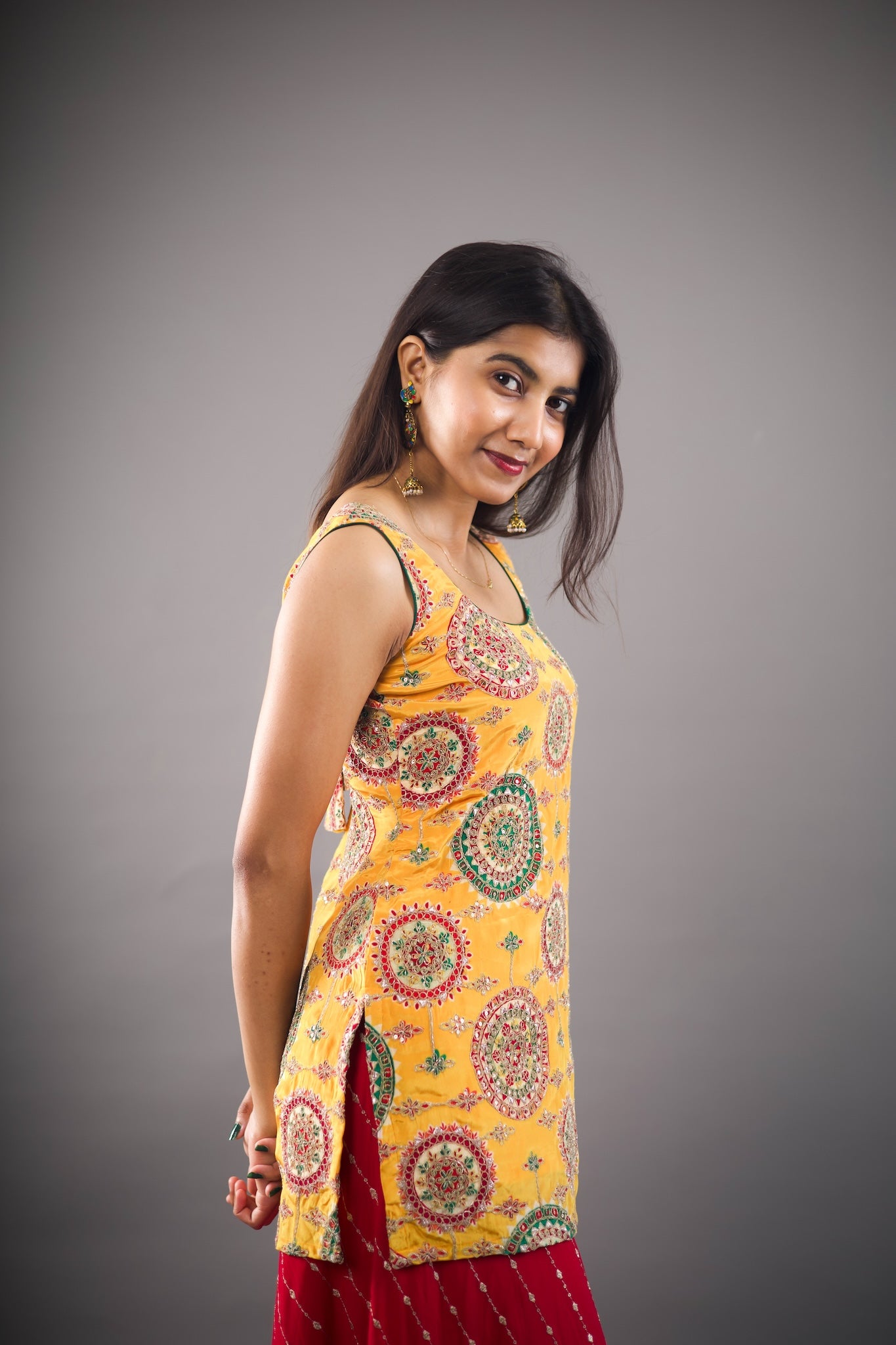 Mustard Mandala Noor Palazzo Set