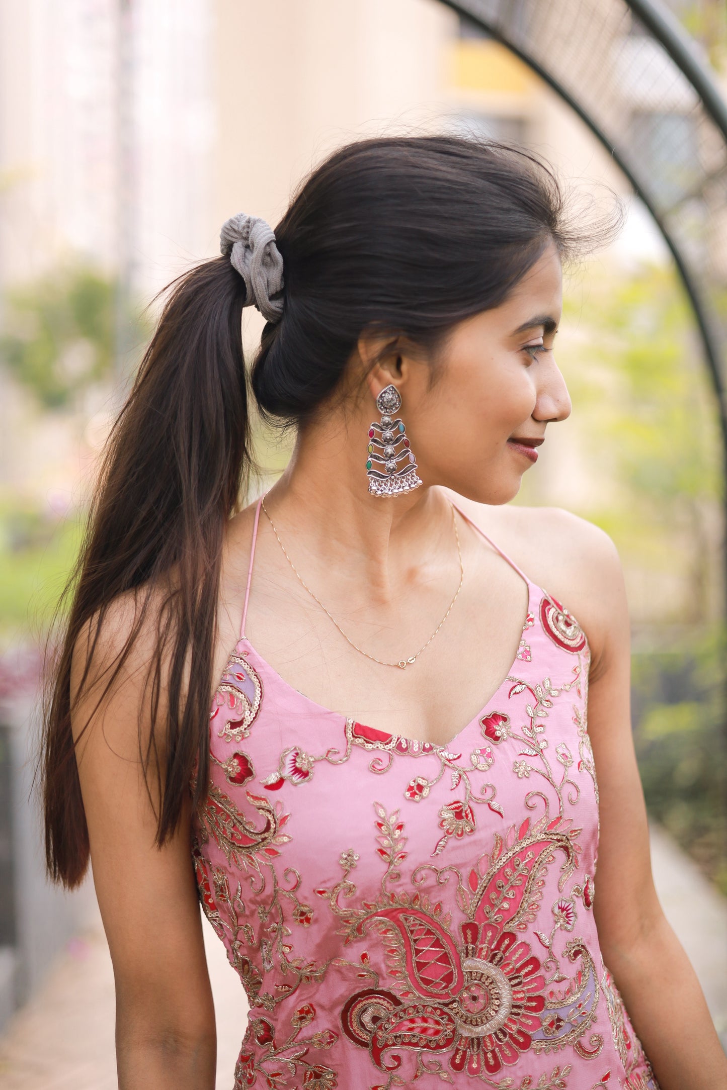 The Blush Paisley Halter Set
