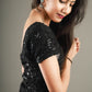 Kaali Mehfil Sequin Sharara Set